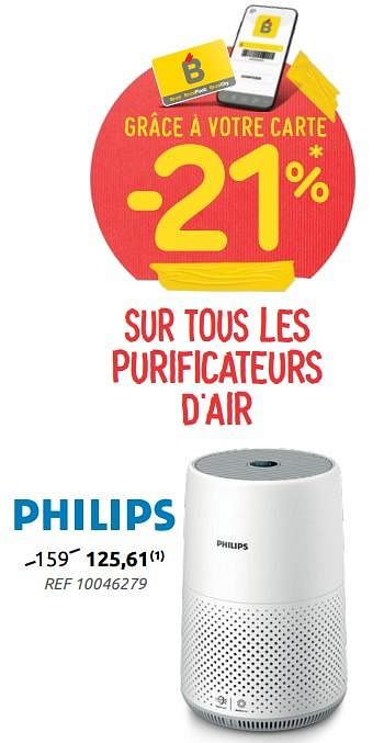 Promotions Philips purificateur d`air series 800 - Philips - Valide de 23/02/2022 à 14/03/2022 chez Brico
