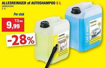 Promoties Allesreiniger of autoshampoo - Kärcher - Geldig van 23/02/2022 tot 06/03/2022 bij Hubo