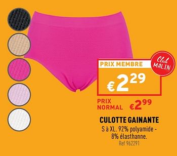 Promotions Culotte gainante - Produit maison - Trafic  - Valide de 23/02/2022 à 27/02/2022 chez Trafic
