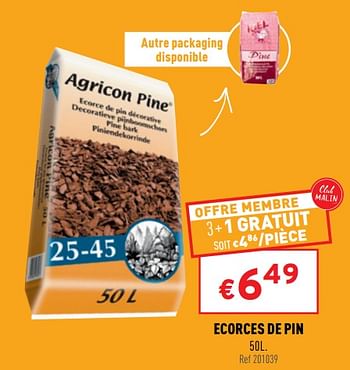 Promoties Ecorces de pin - Agricon - Geldig van 23/02/2022 tot 27/02/2022 bij Trafic