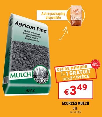 Promoties Ecorces mulch - Agricon - Geldig van 23/02/2022 tot 27/02/2022 bij Trafic