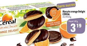Promotions Biscuits orange delight céréal - Céréal - Valide de 23/02/2022 à 01/03/2022 chez Match