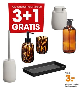 Promoties Alle badkamerartikelen - Huismerk - Kwantum - Geldig van 24/02/2022 tot 27/02/2022 bij Kwantum