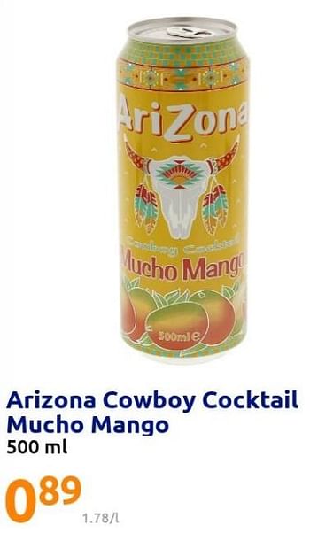 Promoties Arizona cowboy cocktail mucho mango - Arizona - Geldig van 23/02/2022 tot 01/03/2022 bij Action