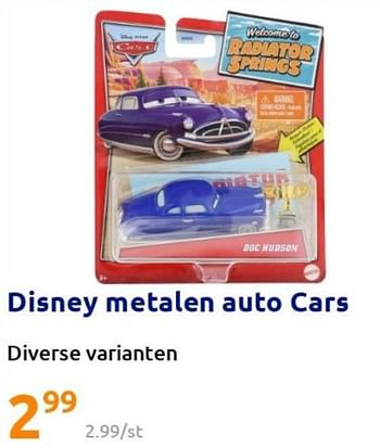 Promoties Disney metalen auto cars - Mattel - Geldig van 23/02/2022 tot 01/03/2022 bij Action