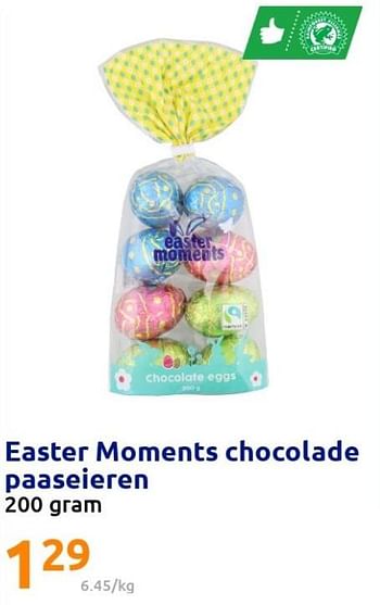 Promoties Easter moments chocolade paaseieren - Easter Moments - Geldig van 23/02/2022 tot 01/03/2022 bij Action