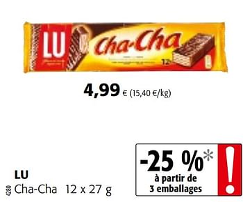 Lu Cha-cha lu - En promotion chez Carrefour