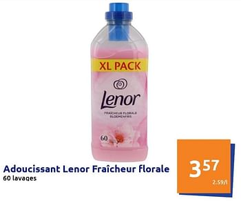 Promotions Adoucissant lenor fraîcheur florale - Lenor - Valide de 23/02/2022 à 01/03/2022 chez Action