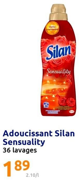 Promotions Adoucissant silan sensuality - Silan - Valide de 23/02/2022 à 01/03/2022 chez Action