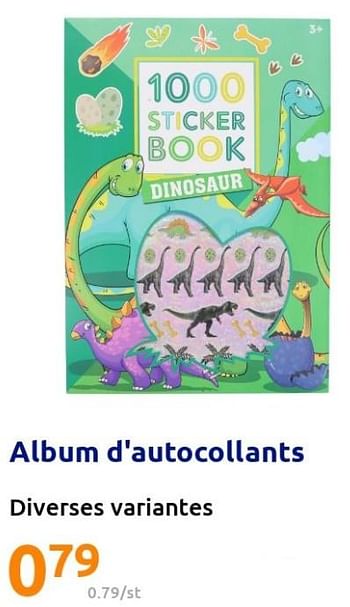 Promotions Album d`autocollants - Produit Maison - Action - Valide de 23/02/2022 à 01/03/2022 chez Action