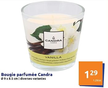 Promotions Bougie parfumée candra - Candra - Valide de 23/02/2022 à 01/03/2022 chez Action