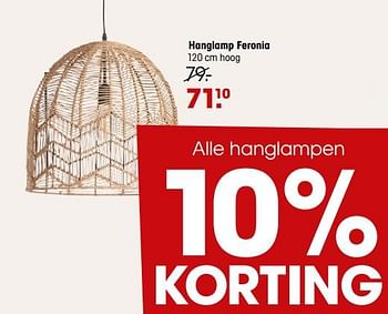 Promoties Hanglamp feronia - Huismerk - Kwantum - Geldig van 28/02/2022 tot 06/03/2022 bij Kwantum