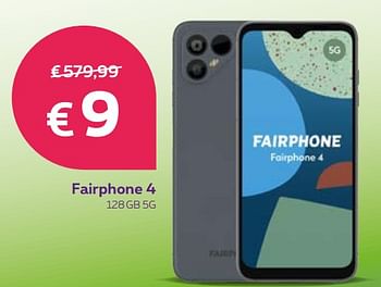 Promoties Fairphone 4 128gb 5g - Fairphone - Geldig van 25/02/2022 tot 10/03/2022 bij Proximus