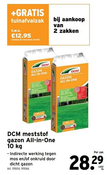 Promoties Dcm meststof gazon all-in-one - DCM - Geldig van 02/03/2022 tot 15/03/2022 bij Gamma