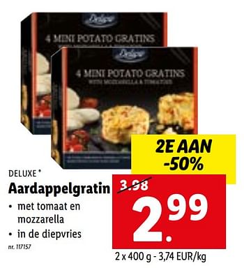 Promoties Aardappelgratin - Deluxe - Geldig van 07/03/2022 tot 12/03/2022 bij Lidl
