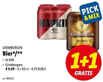 Promoties Bier Grimbergen - Grimbergen - Geldig van 07/03/2022 tot 12/03/2022 bij Lidl