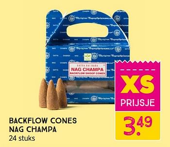 Promoties Backflow cones nag champa - Huismerk - Xenos - Geldig van 28/02/2022 tot 13/03/2022 bij Xenos