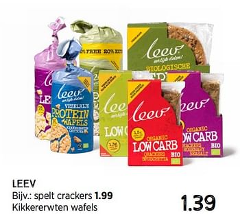 Promoties Kikkererwten wafels - leev - Geldig van 28/02/2022 tot 13/03/2022 bij Xenos