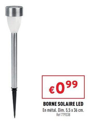 Promotions Borne solaire led - Produit maison - Trafic  - Valide de 02/03/2022 à 06/03/2022 chez Trafic