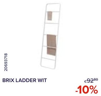 Promoties BRIX LADDER WIT -10% - Sealskin - Geldig van 01/03/2022 tot 31/03/2022 bij Euro Shop