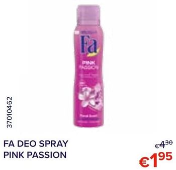 Promoties Fa deo spray pink passion - Fa - Geldig van 01/03/2022 tot 31/03/2022 bij Euro Shop