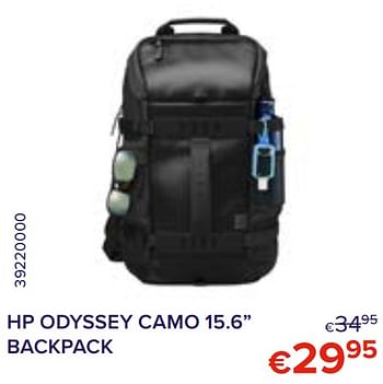 Promoties Hp odyssey camo 15.6`` backpack - HP - Geldig van 01/03/2022 tot 31/03/2022 bij Euro Shop