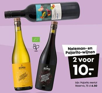 Promoties Neleman- en pajarito-wijnen - Rode wijnen - Geldig van 02/03/2022 tot 08/03/2022 bij Hema