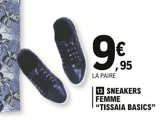 Tissaia Sneakers femme tissaia basics En promotion chez E.Leclerc