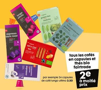 Promotions 24 capsules de café lungo ultimo - Produit maison - Hema - Valide de 02/03/2022 à 08/03/2022 chez Hema