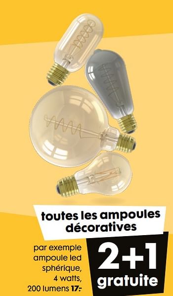 Promotions Ampoule led sphérique - Produit maison - Hema - Valide de 02/03/2022 à 08/03/2022 chez Hema