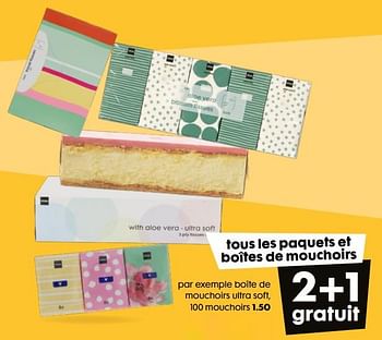 Promotions Boîte de mouchoirs ultra soft - Produit maison - Hema - Valide de 02/03/2022 à 08/03/2022 chez Hema