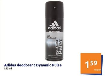 Promoties Adidas deodorant dynamic pulse - Adidas - Geldig van 02/03/2022 tot 08/03/2022 bij Action