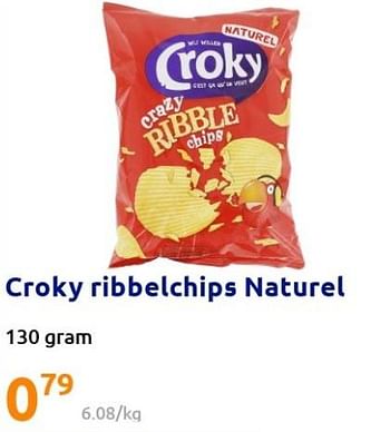 Promoties Croky ribbelchips naturel - Croky - Geldig van 02/03/2022 tot 08/03/2022 bij Action