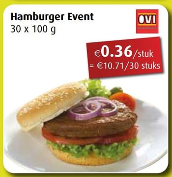 Promoties Hamburger event - OVI - Geldig van 28/02/2022 tot 26/03/2022 bij Aronde