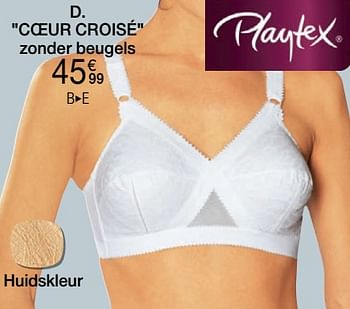 Promoties Coeur croisé playtex beha zonder beugels - Playtex - Geldig van 01/03/2022 tot 31/03/2022 bij Damart