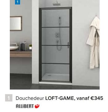 Promoties Douchedeur loft-game - Allibert - Geldig van 01/03/2022 tot 31/03/2022 bij Euro Shop