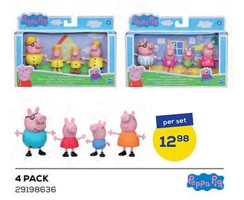 Promoties 4 pack - Peppa  Pig - Geldig van 04/03/2022 tot 01/04/2022 bij Supra Bazar