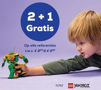 Promoties 71757 lego ninjago 2 + 1 gratis - Lego - Geldig van 04/03/2022 tot 01/04/2022 bij Supra Bazar