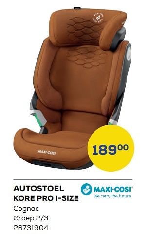 Promoties Autostoel kore pro i-size - Maxi-cosi - Geldig van 04/03/2022 tot 01/04/2022 bij Supra Bazar