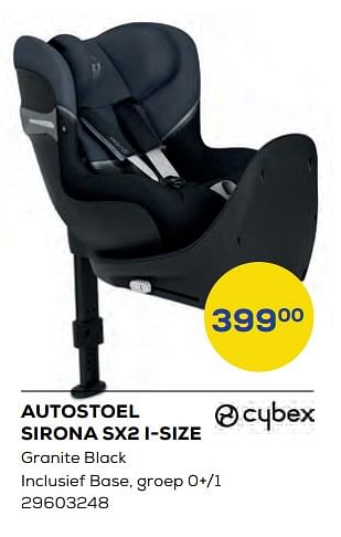 Promoties Autostoel sirona sx2 i-size - Cybex - Geldig van 04/03/2022 tot 01/04/2022 bij Supra Bazar