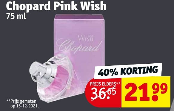 Chopard Chopard pink wish Promotie bij Kruidvat