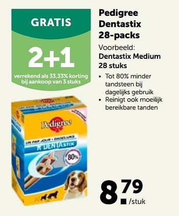 Promoties Pedigree dentastix medium - Pedigree - Geldig van 09/03/2022 tot 19/03/2022 bij Aveve