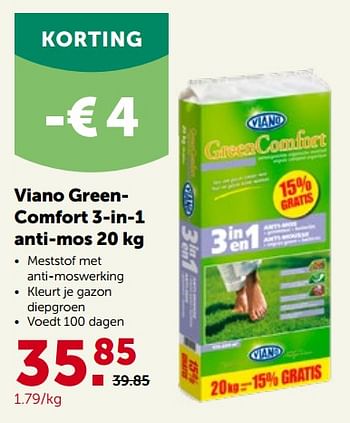 Promoties Viano green - comfort 3-in-1 anti-mos - Viano - Geldig van 09/03/2022 tot 19/03/2022 bij Aveve