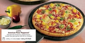 Promoties American pizza pepperoni - Huismerk - Bofrost - Geldig van 07/03/2022 tot 31/08/2022 bij Bofrost