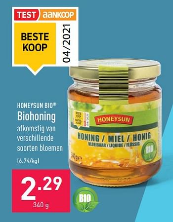 Promoties Biohoning - Honeysun - Geldig van 14/03/2022 tot 25/03/2022 bij Aldi