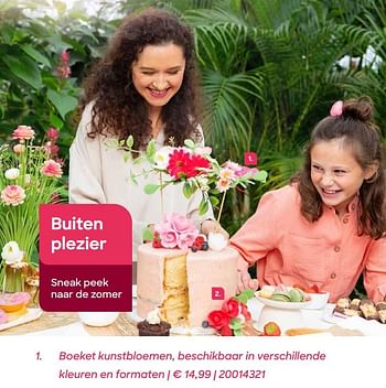 Promoties Boeket kunstbloemen - Huismerk - Ava - Geldig van 04/03/2022 tot 31/07/2022 bij Ava