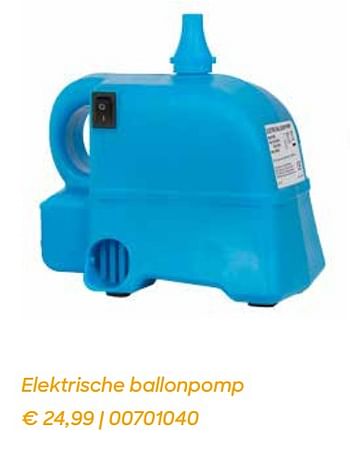 Promotions Elektrische ballonpomp - Produit Maison - Ava - Valide de 04/03/2022 à 31/07/2022 chez Ava