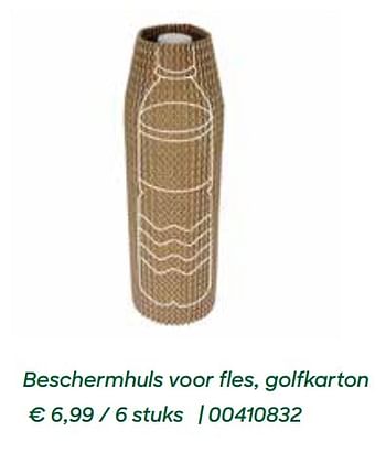 Promoties Beschermhuls voor fles, golfkarton - Huismerk - Ava - Geldig van 04/03/2022 tot 31/07/2022 bij Ava