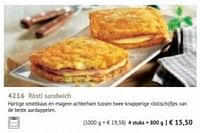 Rösti sandwich-Huismerk - Bofrost