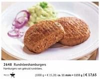 Rundvleeshamburgers-Huismerk - Bofrost